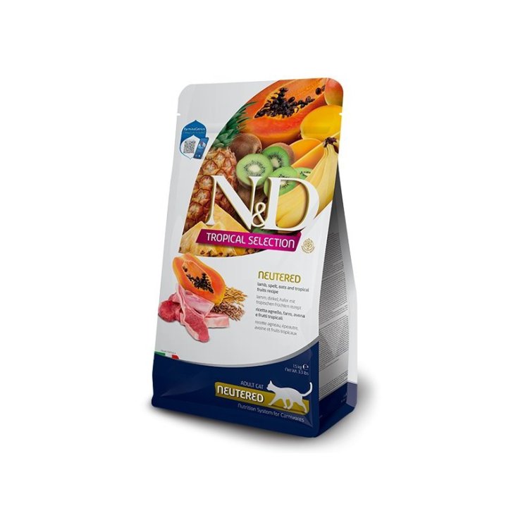 N&D CAT AGNEAU TROPICAL CASTÉ 300 GR