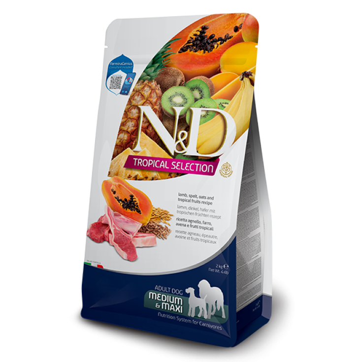 N&D CHIEN TROPICAL AGNEAU AD. MOYEN/MAX 10KG