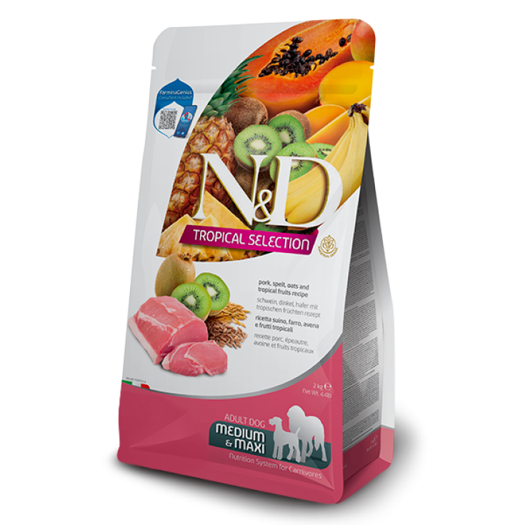 Annonce de porc tropical N&D DOG. MOYEN/MAX 2KG