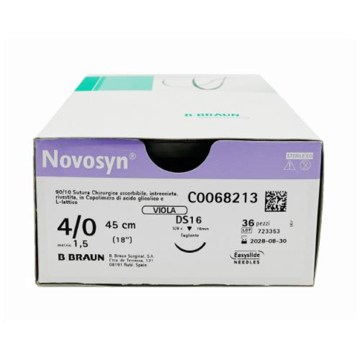 NOVOSYN VIOLET 2/0 (3) 70CM DS30 1PC