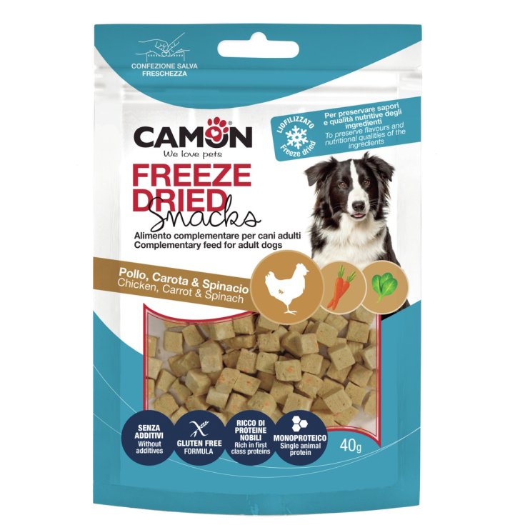 LIOFI DÉS DE POULET AUX CAROTTES-ÉPINARDS 40G