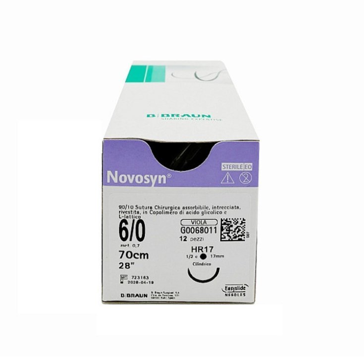 NOVOSYN VIOLET 3/0 (2) 70CM HR26 1PC