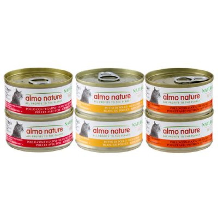 ALMO CAT NATURE MULTI 6X70 GR MIX POULET