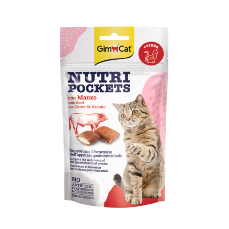 GIMCAT NUTRI POCHES AU BOEUF & MALT