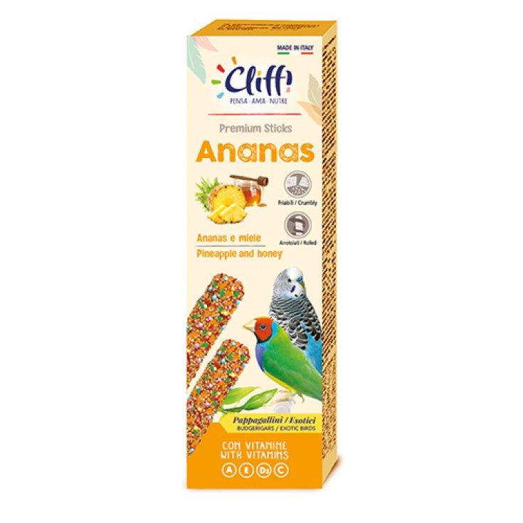 BÂTONNETS DE PERROQUET ANANAS ET MIEL 60 GR