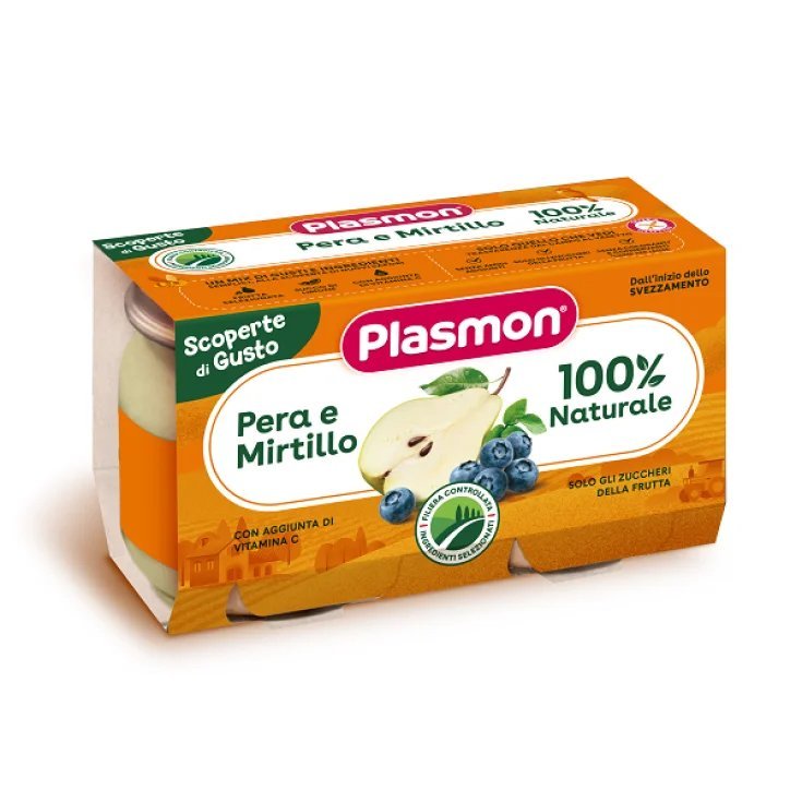 PLASMON OMOG POIRE BLEUET 2PCS