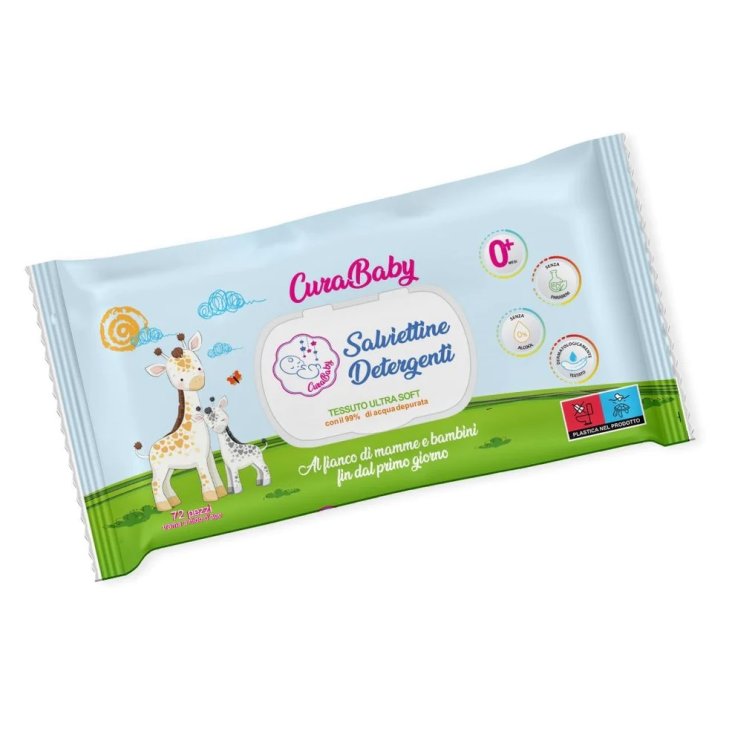 LINGETTES CURABABY DET 72PCS