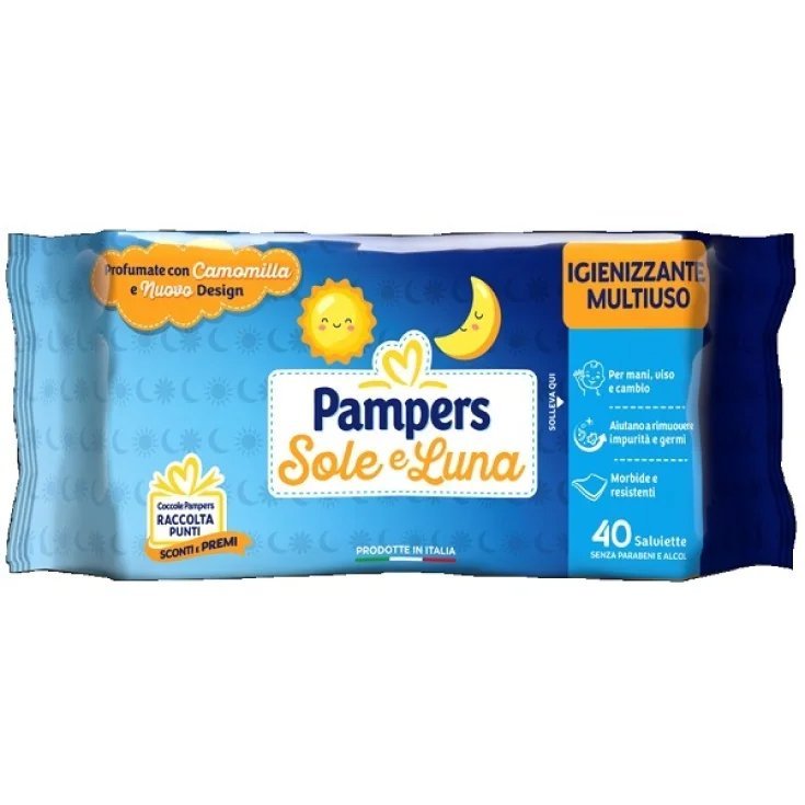 LINGETTES PAMPERS SOLEIL&MOON 40PCS