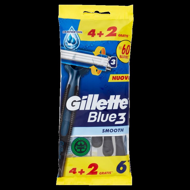 GILLETTE BLEU 3 JETABLE 4+2PCS