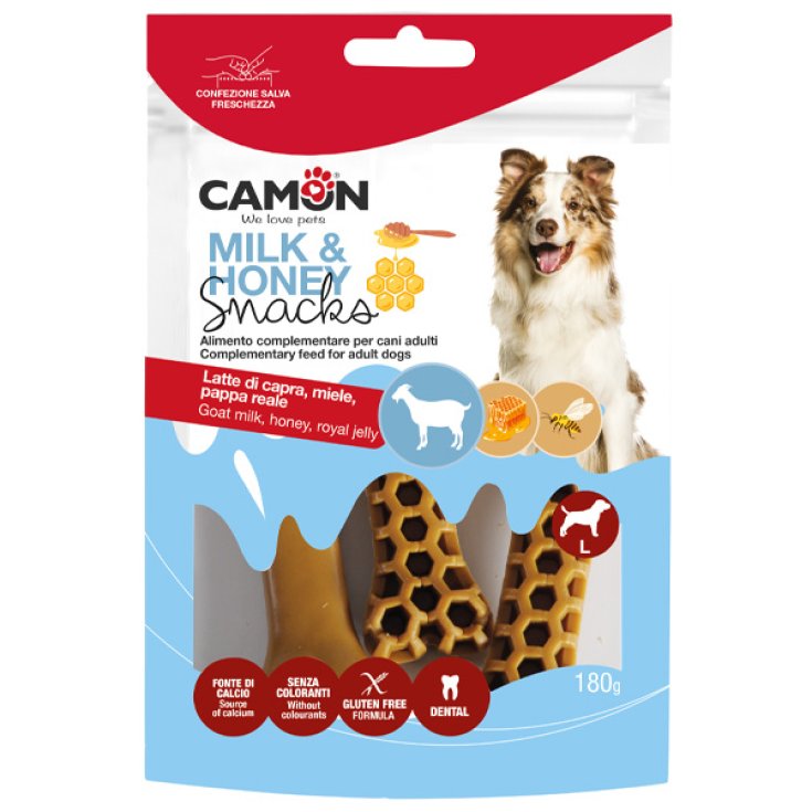 Snack pour chien au lait et aux os au miel Multipack -