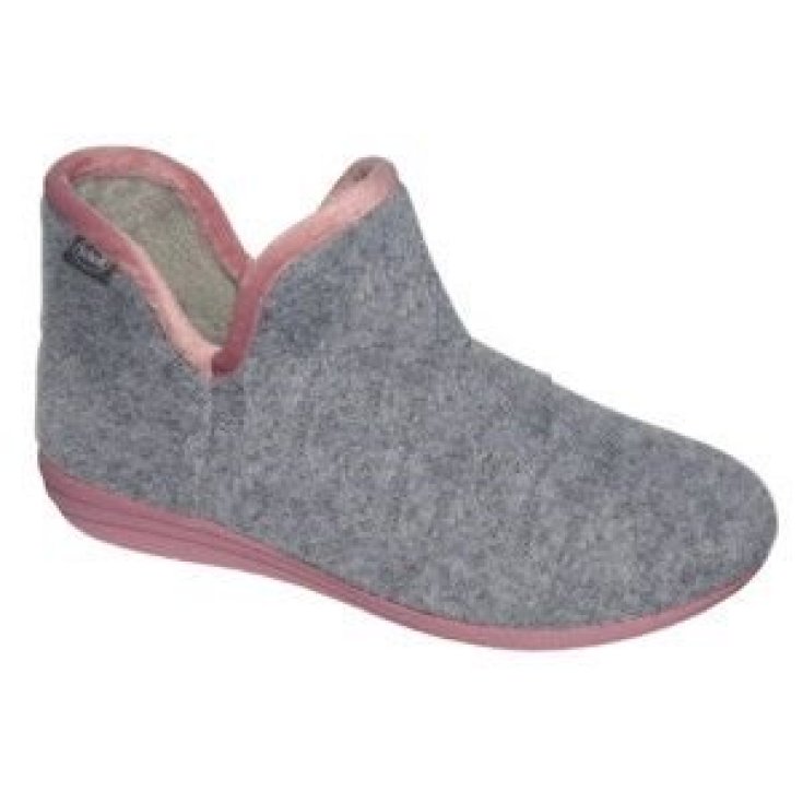 CREAMY BOOTIE FELT GREY 35