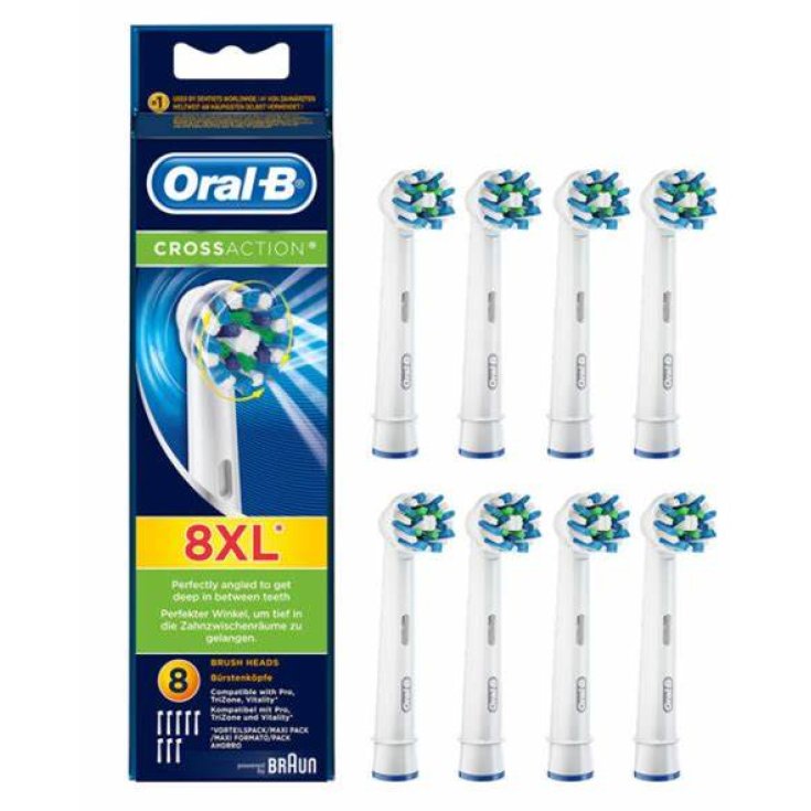 ORALB PW RECHARGE CROSS ACT 8PCS