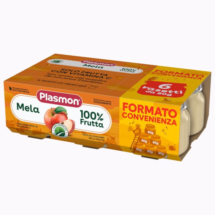 PLASMON OMOG MELA 6X80G