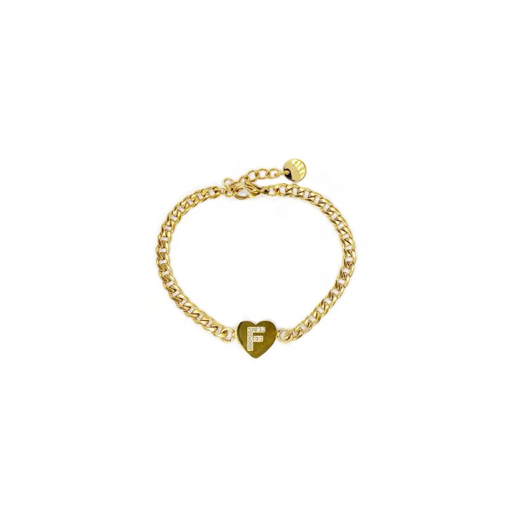 ABC BRACCIALE LETT F CAT ORO