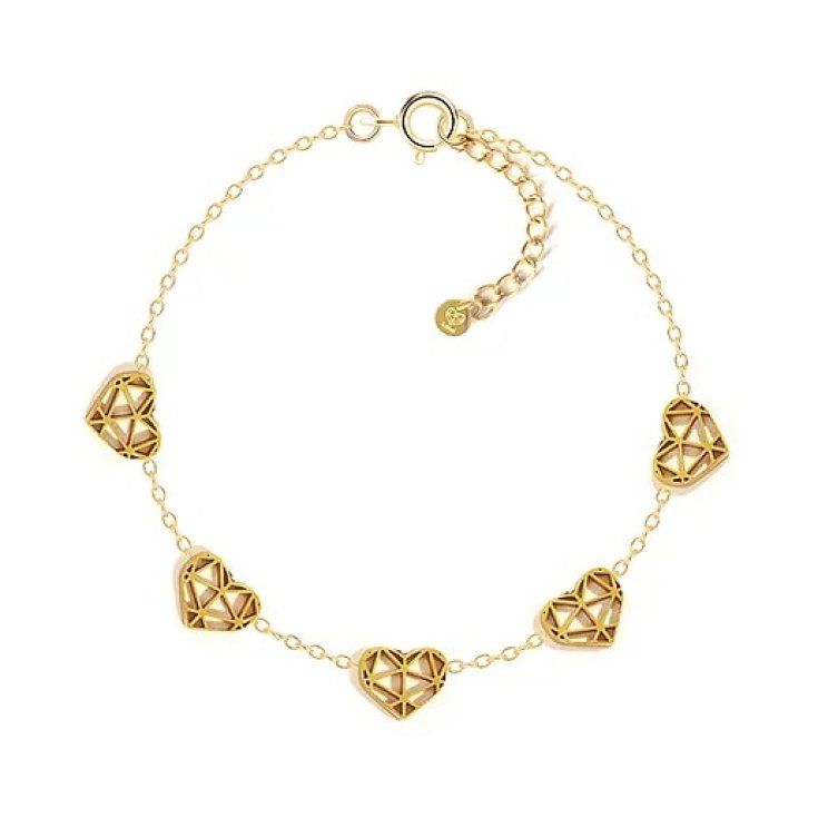 BRACCIALE CUORI ORO