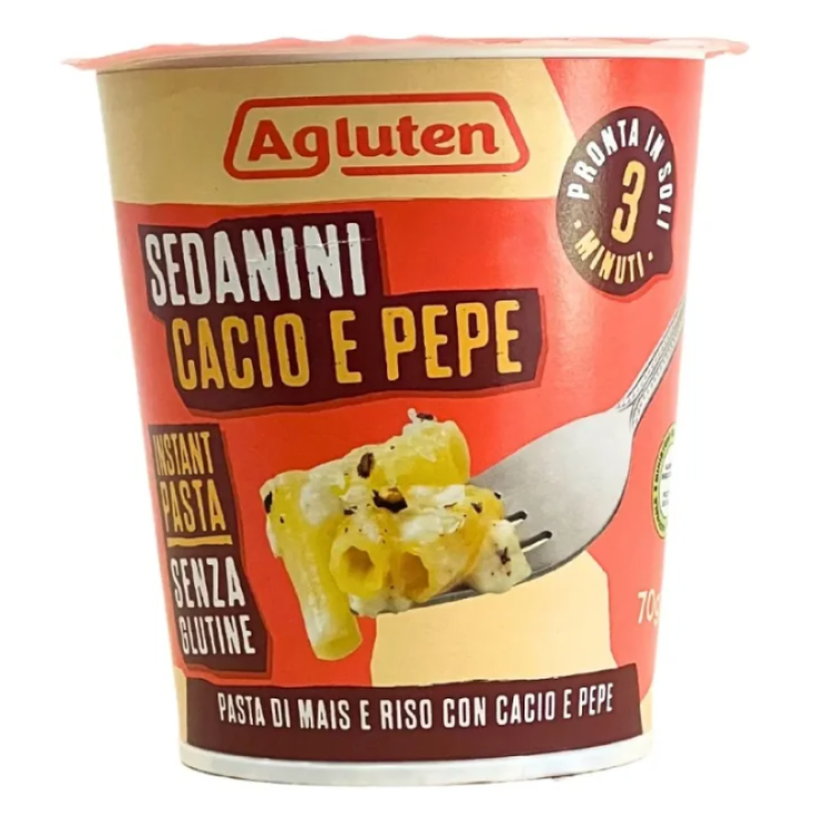 AGLUTEN SEDANINI CACIO PEPE70G