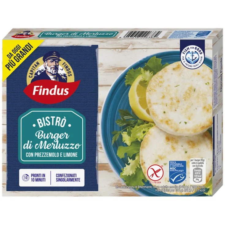 FINDUS BURGER MERLUZ PREZ/LIM