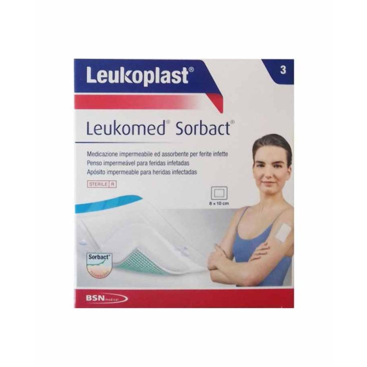 LEUKOMED SORBACT 8X10CM