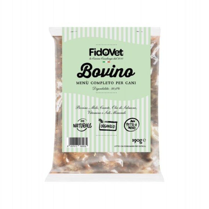 FIDOVET MENU FRESCO DOG MANZO 4X190G