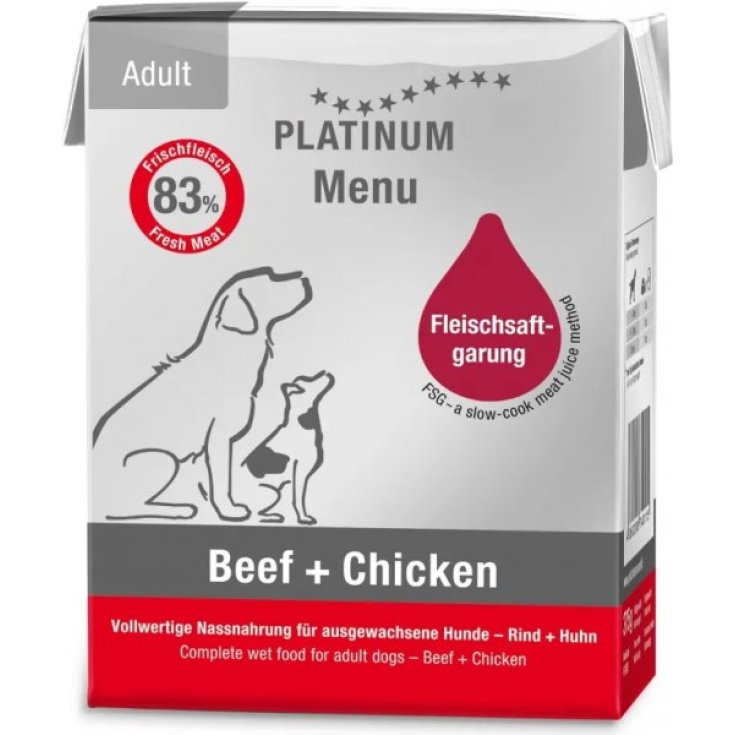 PLATINUM MENU MANZO E POLLO 375G