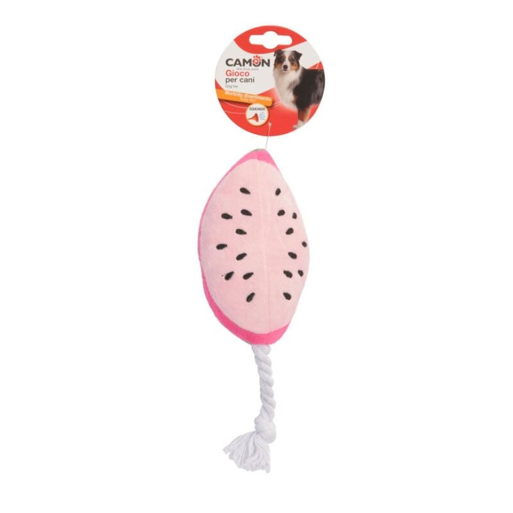 GIOCO CANE POLIESTERE C/CORDA SQUEAKER