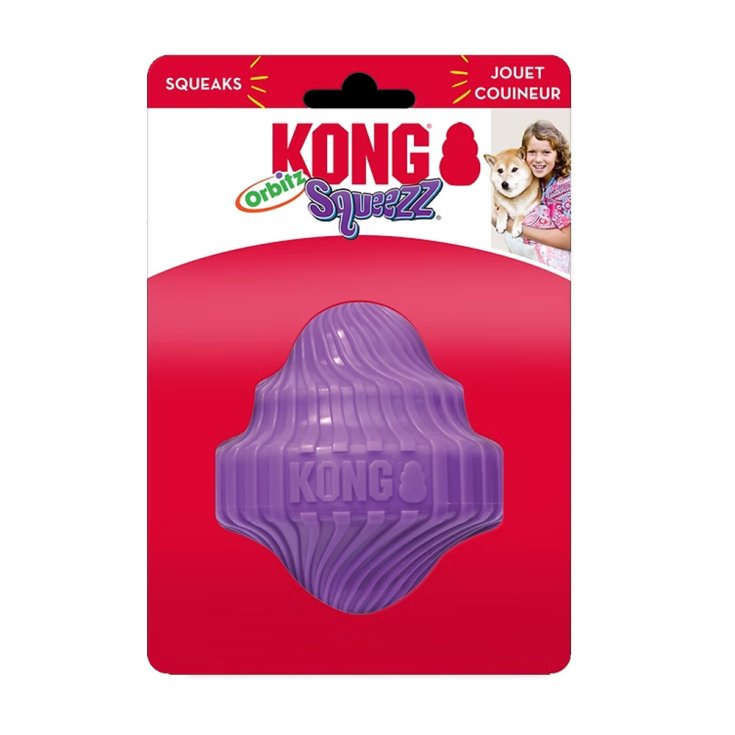 KONG SQUEEZZ ORBITZ SPIN TOP M-L