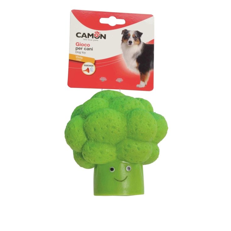 GIOCO CANE BROC VINILE C/SQUEAKER 13CM