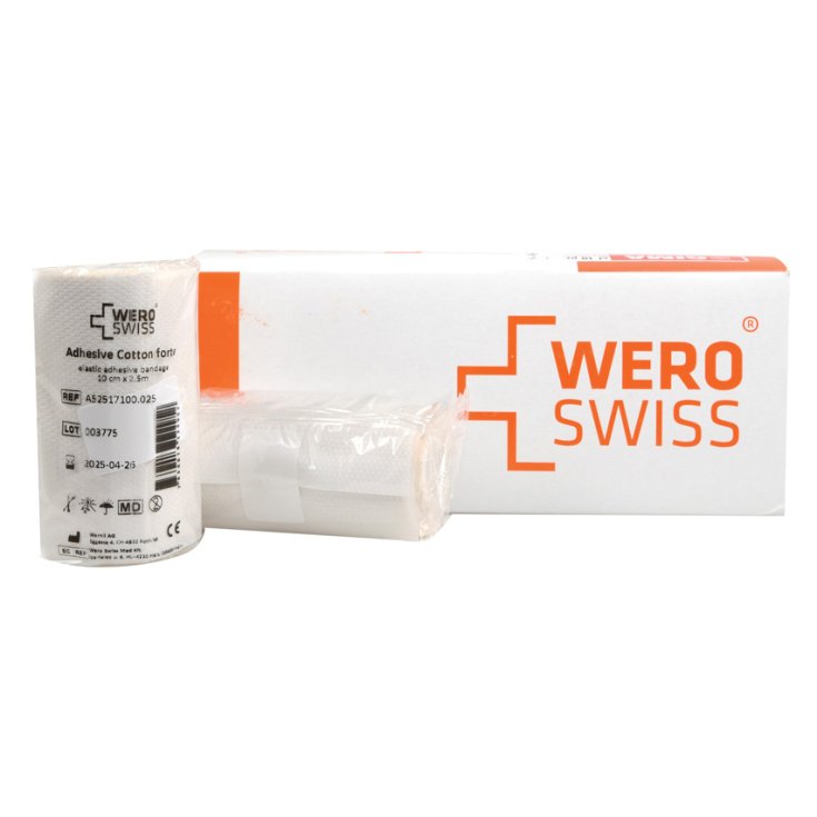 Benda Elastica Adesiva 6cmx2,5m Wero Swiss&reg; 10 Pezzi