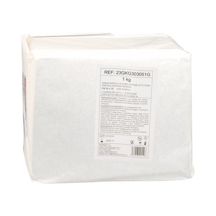 Garza 20fili Cotone 30x30cm GIMA 1kg