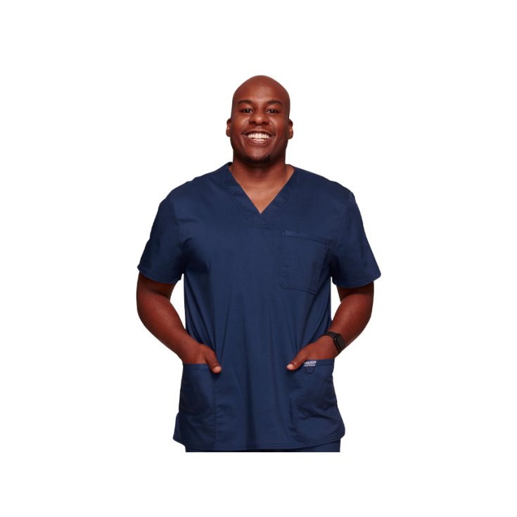 Casacca Scollo A V Cherokee Revolution - Uomo L - Blu GIMA