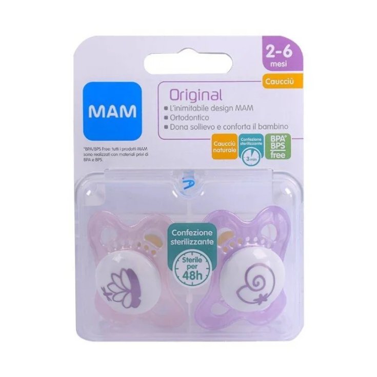 Succhietto Caucci&ugrave; 2-6M Rosa MAM Original