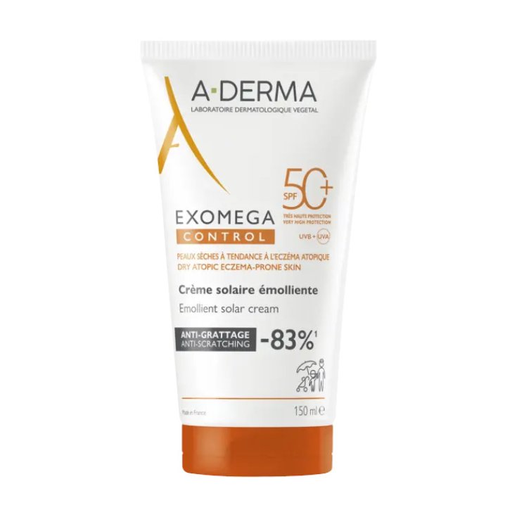 Crema Solare Emolliente SPF50+ Exomega Control A-Derma 150ml
