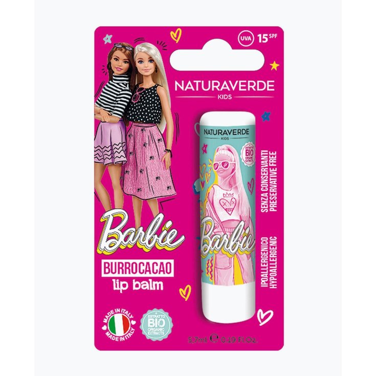 Barbie Burrocacao Alla Fragola Naturaverde Kids 5,7ml