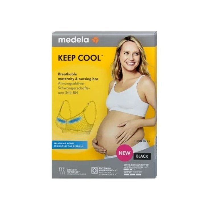 Keep Cool Reggiseno Estivo Allattamento Nero Tg.S Medela