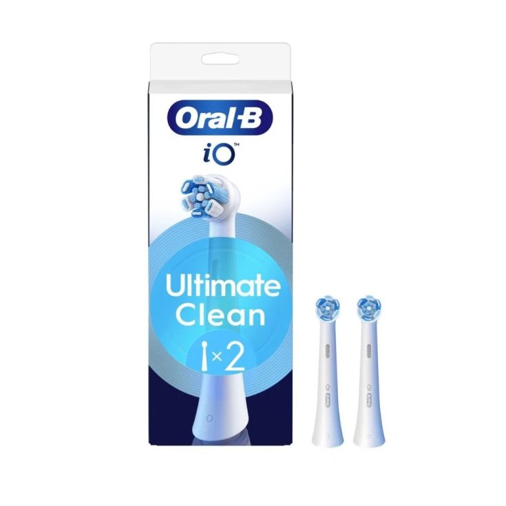 Ultimate Clean Testina di Ricambio Bianco Oral-B iO 2 Pezzi