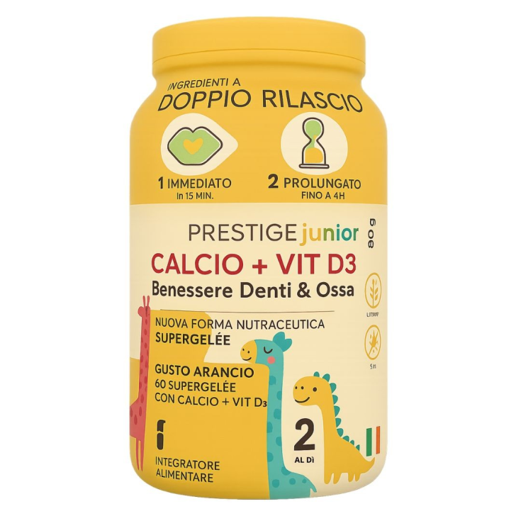 Calcio+Vit D3 Junior Prestige Linea Blu 60 Supergelèe