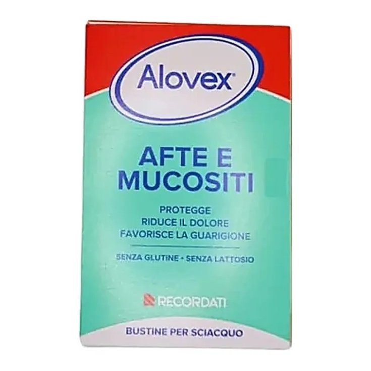Afte e Mucositi Colluttorio Alovex 20 Bustine