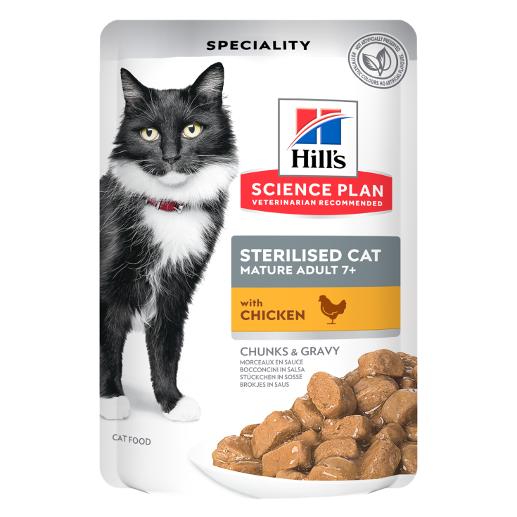 SENIOR STERILISED FELINE 85 G. POLLO