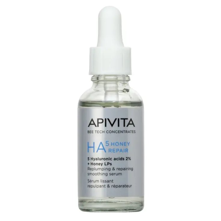 Apivita Bee Tech Concentrates - HA5 Honey Repair Siero Viso Idratante e Anti-Rughe con Acido Ialuronico, 30ml