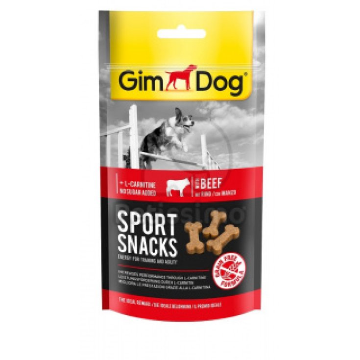 GIMDOG SPORTSNACKS BOEUF 60G