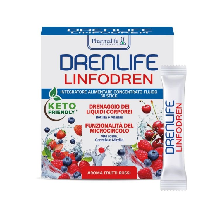 Pharmalife Research Drenlife Linfodren 30 Stick Integratore Alimentare