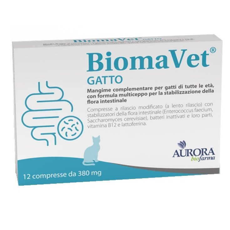 Aurora Biofarma Biomavet Gatto 380mg 12 Compresse Probiotico