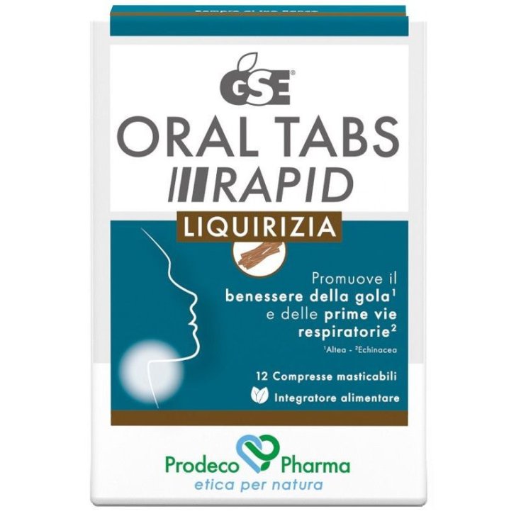 Prodeco Pharma GSE Oral Tabs Rapid Liquirizia Integratore Gola