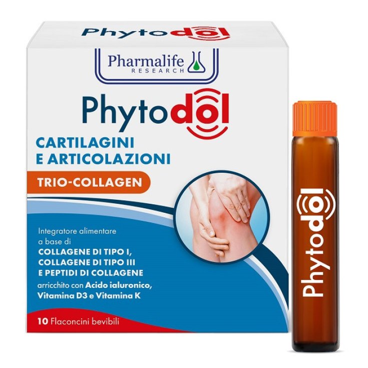 Pharmalife Research Phytodol Cartilagini Articolazioni Trio Collagen, 10 Flaconcini Pharmalife Research Phytodol Cartilagini Articolazioni Trio Collagen, 10 Flaconcini