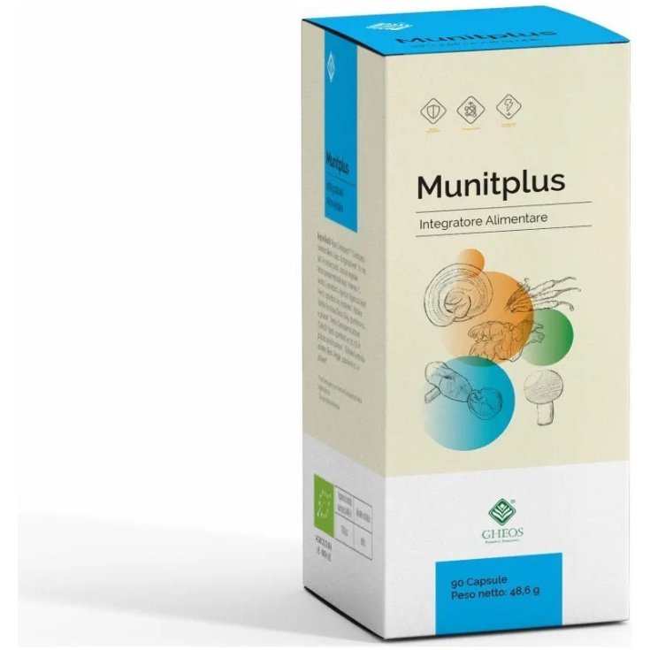 GHEOS Munitplus Integratore per Difese Immunitarie Nuova Formula 90 Capsule
