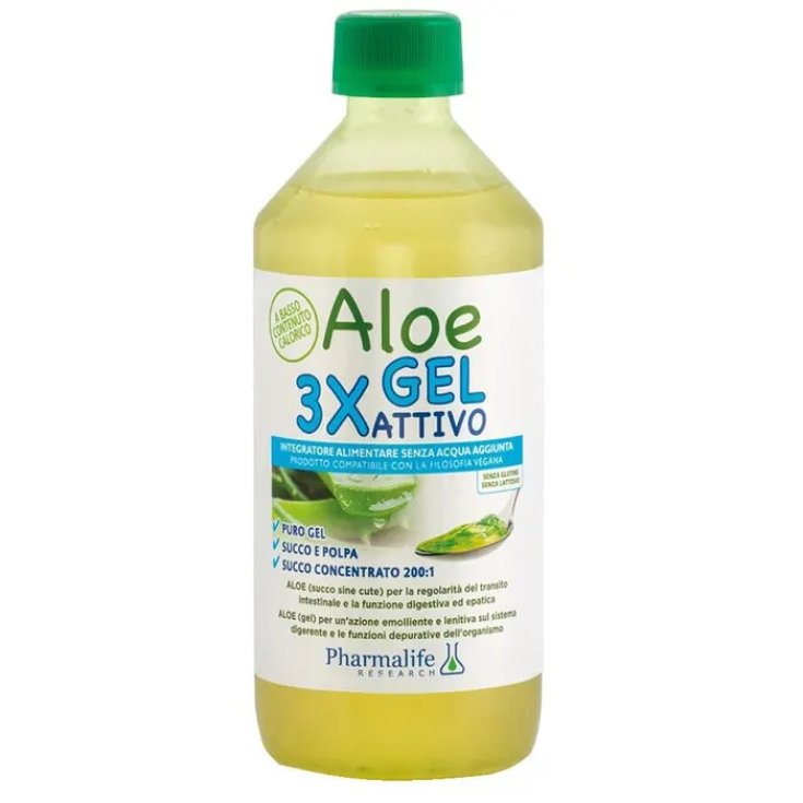 Pharmalife Research Aloe Gel 3X Attivo, 500 ml