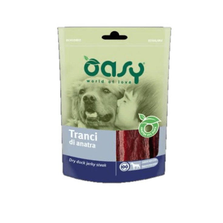 OASY SNACK TRANCHES DE CANARD POUR CHIEN