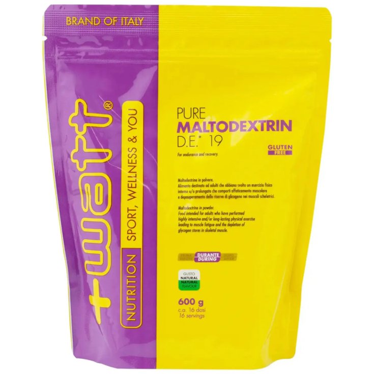 +Watt Pure Maltodestrine D.E. 19 Gusto Naturale 600 G