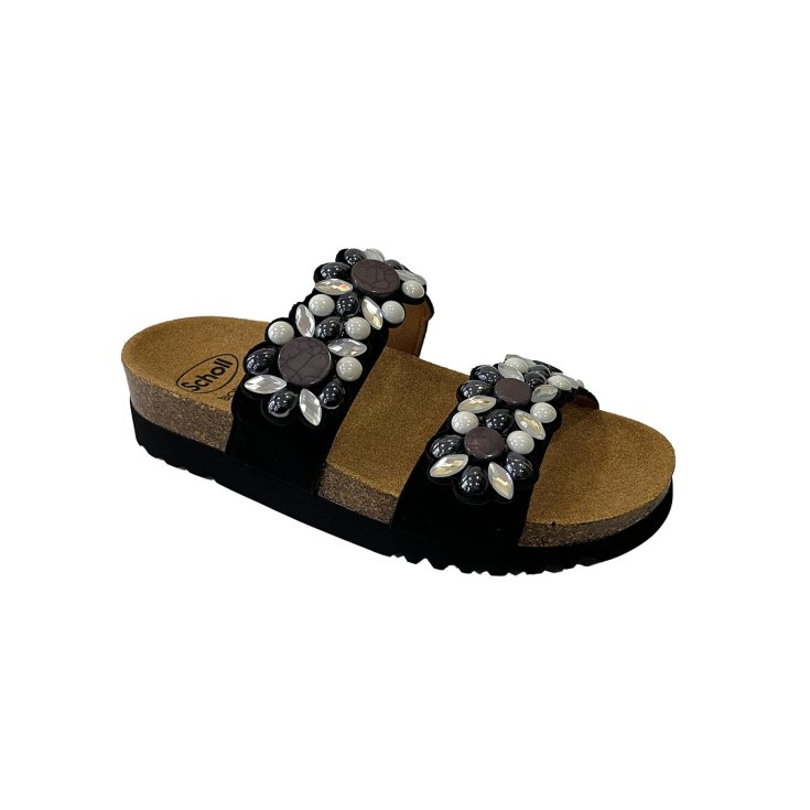 Scholl Sandali Sintra 2 Straps Nero/Multi Taglia 37