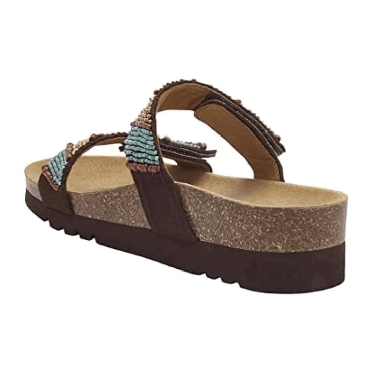 Scholl Zafirah 4.0 Sandali in Tela e Perline Denim Multi Scholl Zafirah 4.0 Sandali in Tela e Perline Denim Multi